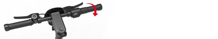 Wide Handlebars with Twist Throttle